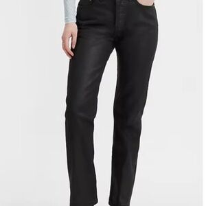 Levi’s Premium 501 wax coated denim jeans